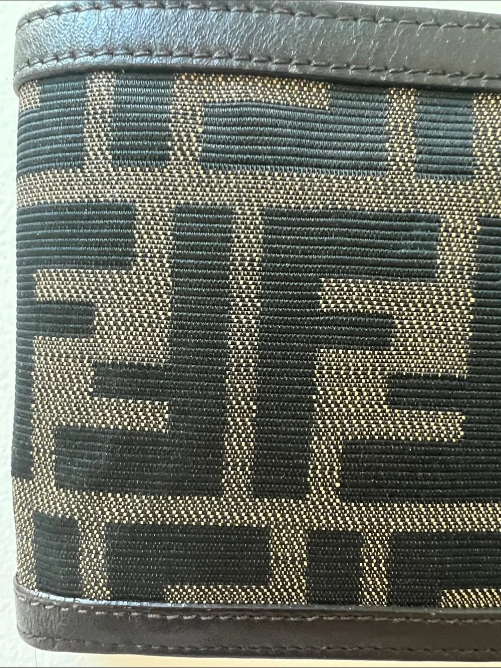 Fendi Zucca FF Logo Wallet Canvas